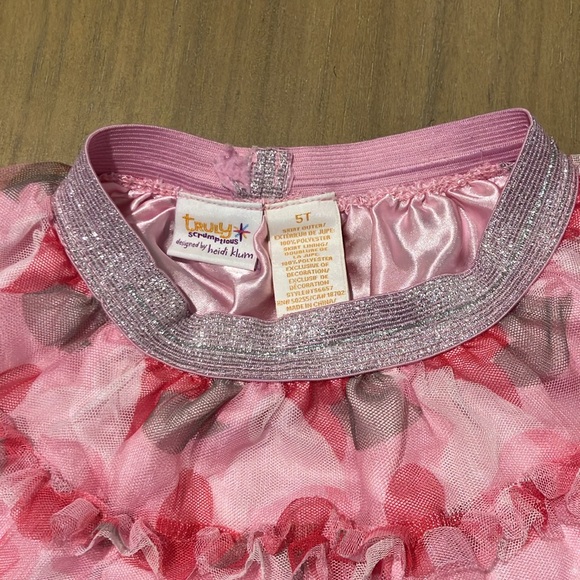 Truly Scrumptious by Heidi Klum Tulle Hearts Pattern  Skirt size 5T GUC - Picture 3 of 4